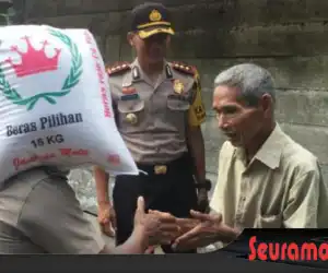 Kaum Dhuafa Dapat Bantuan Dari Kapolres Nagan Raya