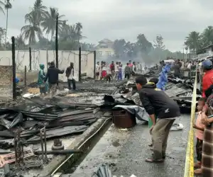 Puluhan Unit Ruko Terbakar di Keude Paya Bakong Aceh Utara