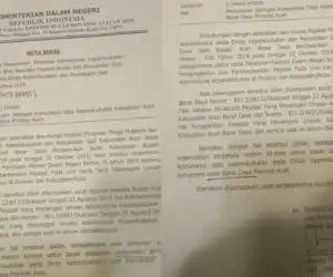 Bupati Tak Hiraukan Teguran, Kemendagri Minta Akses Data Kependudukan Abdya Diputuskan