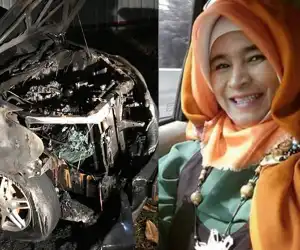 Gawat! Mobil Aktivis Perempuan PKS Neno Warisman di Bakar?