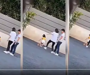 VIRAL - Hanya Gara-Gara Pose Saat Berfoto, Ibu Ini Tega Tendang Anaknya