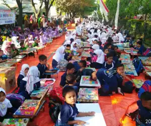 Lomba Mewarnai Tingkat Anak-Anak Meriahkan HUT RI ke 74 di Abdya