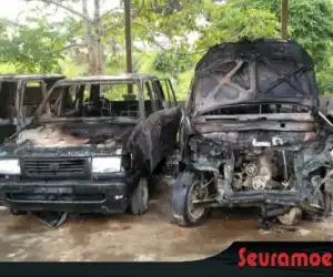 Ini Penyebab Terbakarnya Empat Mobil Pemkab Abdya