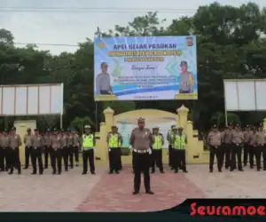 Polres Nagan Laksanakan Apel Gelar Pasukan Operasi Ketupat Rencong 2019