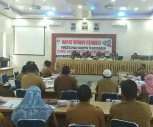 Cegah Korupsi, Pemkab Abdya Lakukan Monitoring dan Evaluasi Bersama KPK