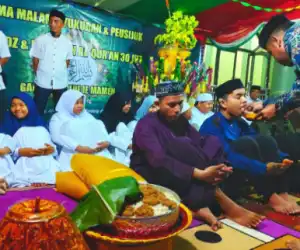 Pemuda Alue Ie Mameh Nagan Raya Peusijuk Santri Penghafal 30 Juz Al Quran