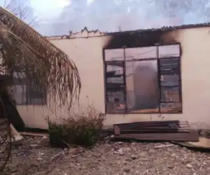 Rumah Milik Nek Siteh di Desa Kulu Nagan Raya Hangus Terbakar