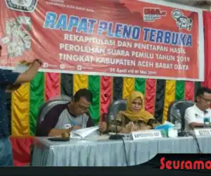 Hasil Pleno KIP Abdya, Inilah Nama 25 Caleg Lolos Menjadi Anggota DPRK