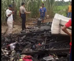 Satu Unit Rumah Warga di Abdya Nyaris Terbakar