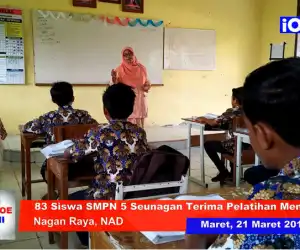 Hadapi UNBK Siswa-Siswi SMPN 5 Seunagan di Bekali Ini