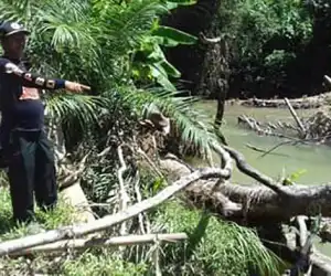 Paska Banjir, BPBK Abdya Tinjau Lokasi Erosi Krueng Manggeng