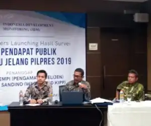 Survei IDM: Elektabilits Prabowo-Sandi Kalahkan Jokowi-Ma’ruf