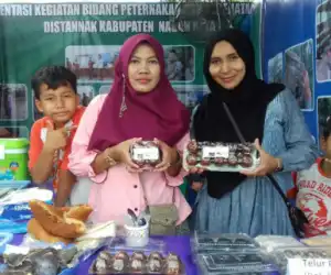 Nagan Raya Pamerkan Telur Asin Bakar di Expo Ternak