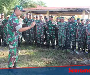 Menjaga Keamanan Pemilu, Kodim 0116 Siagakan Satu Pleton Pasukan