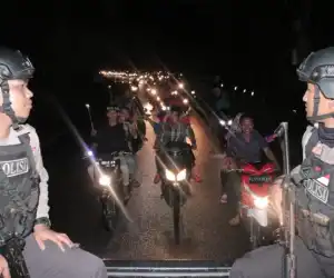 Amankan Pawai 1 Muharram, Puluhan Personil Polres Aceh Utara di Turunkan