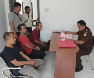 Tiga Tersangka Penculikan di Serahkan ke Kejaksaan