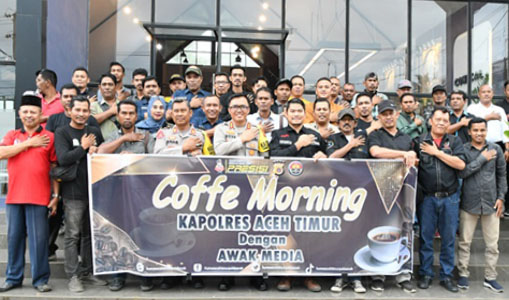 Bangun Sinergisitas, Kapolres Ngopi Bareng Wartawan