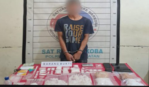 Bongkar Jaringan Narkoba, Lima Orang dan 1450 Gram Sabu Diamankan Polisi