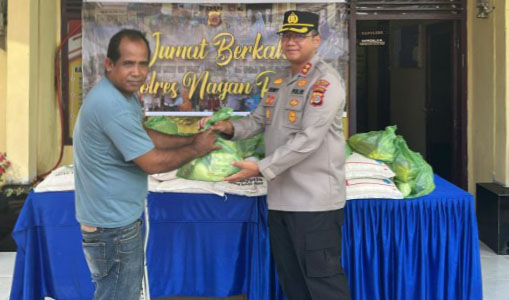 Wujud Kepedulian Sesama: Polres Nagan Raya Gelar Jumat Berkah