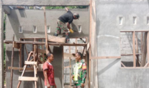 Rumah Dibangun Satgas TMMD ke124, Abdul Gani: Terima Kasih TNI