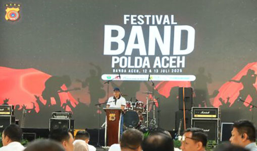 Buka Festival Band Hari Bhayangkara ke-79, Ini Kata Kapolda Aceh