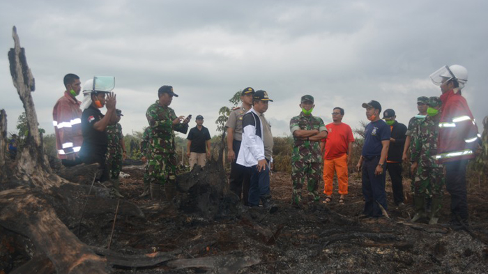 Danrem Pimpin Prajurit Padamkan Kebakaran Hutan