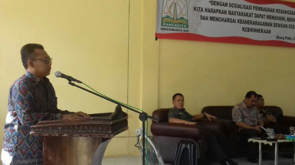 Kesbangpol Aceh Gelar Sosialisasi Pembauran Kebangsaan di Abdya