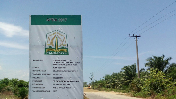 Ombudsman Desak Jalan Tembus Trumon-Singkil Segera di Kerjakan