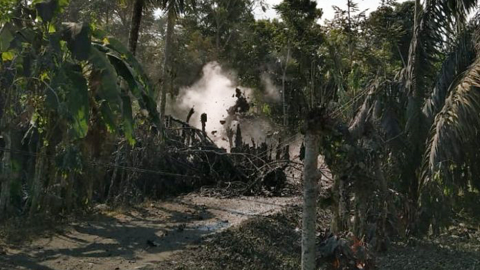 Gas dan Lumpur Beracun Keluar Dari Sumur warga